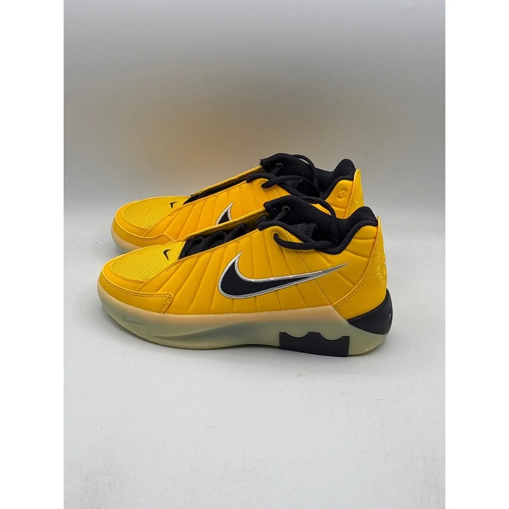 Nike LeBron Witness IX Shoes Kids Size 5Y Amarillo Cave Purple Basketball HV2270